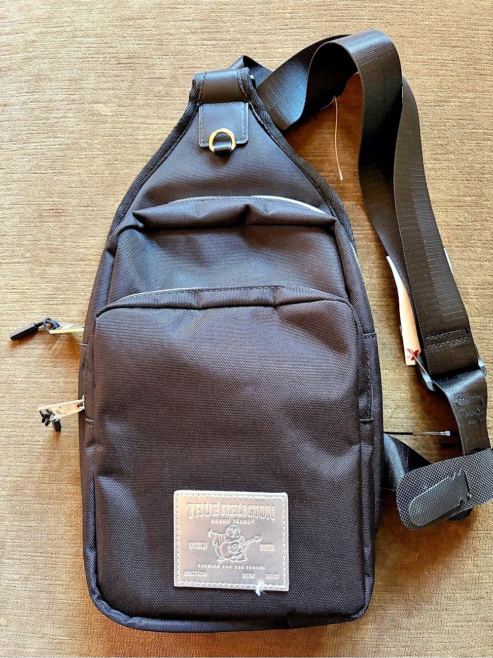 True Religion Yeta Sling Bag Black Backpack